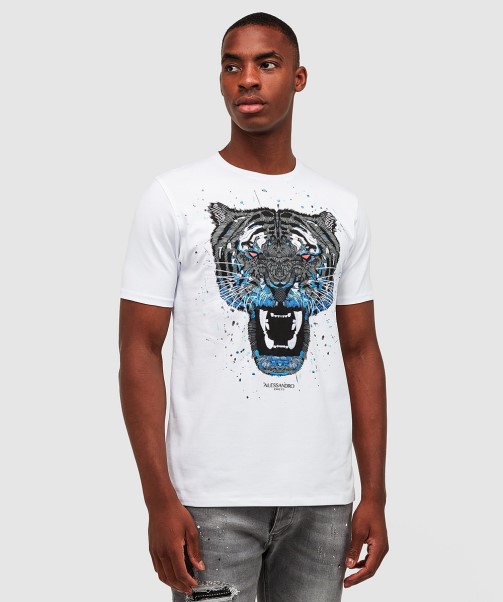 Zavetti Canada Growler Paint T-Shirt Jet Black