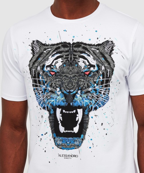 Zavetti Canada Growler Paint T-Shirt Jet Black