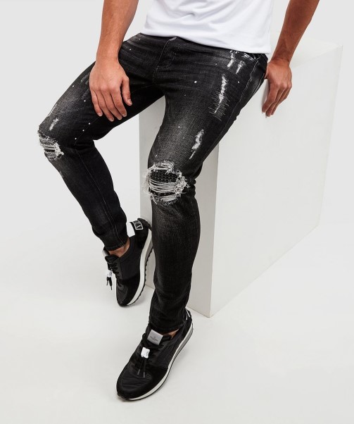 Black Zavetti Canada Damiano 2.0 Slim Denim Jean