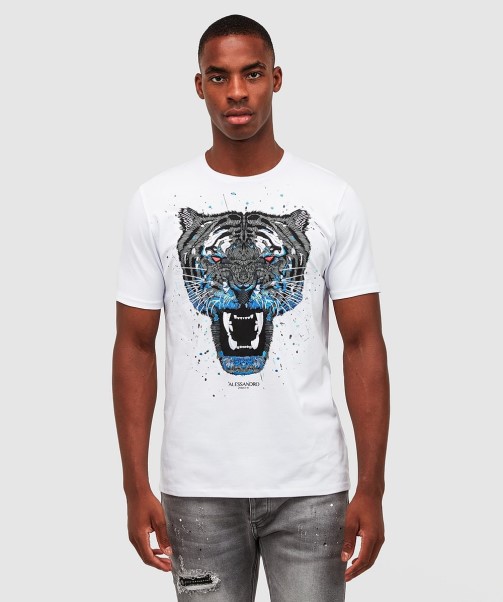 White Growler Paint T-Shirt Zavetti Canada