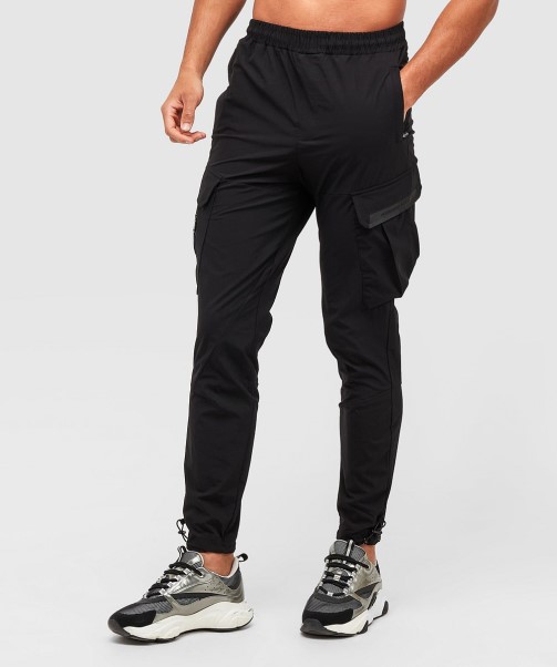 Zavetti Canada Jet Black Marcello 2.0 Woven Cargo Pant
