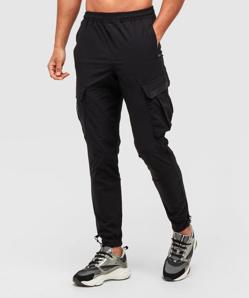 Zavetti Canada Jet Black Marcello 2.0 Woven Cargo Pant