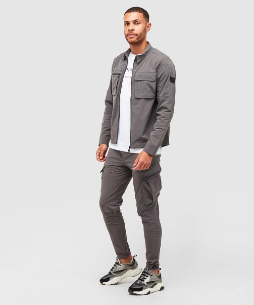 Zavetti Canada Jet Black Marcello 2.0 Woven Cargo Pant