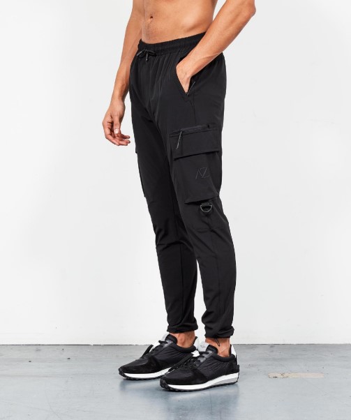 Black Zavetti Canada Blanco Woven Cargo Pant