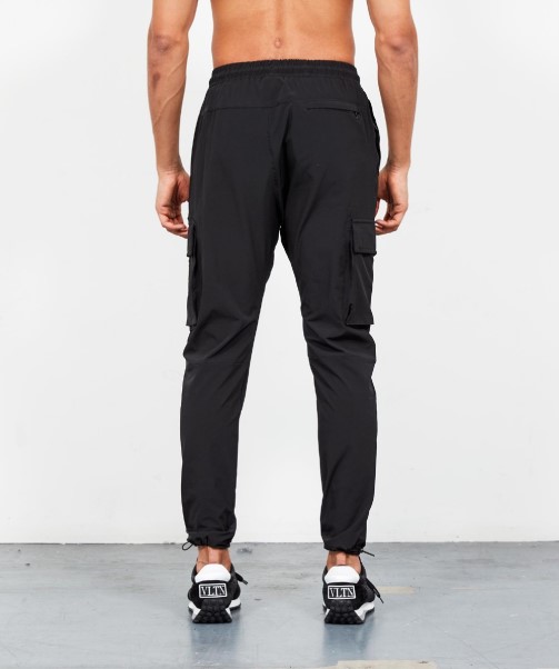 Black Zavetti Canada Blanco Woven Cargo Pant