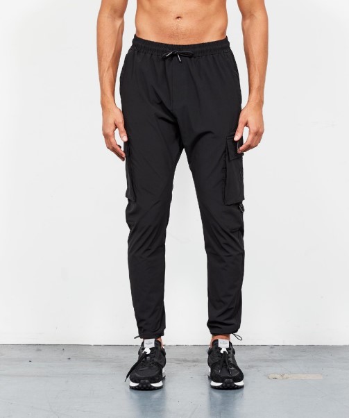 Black Zavetti Canada Blanco Woven Cargo Pant