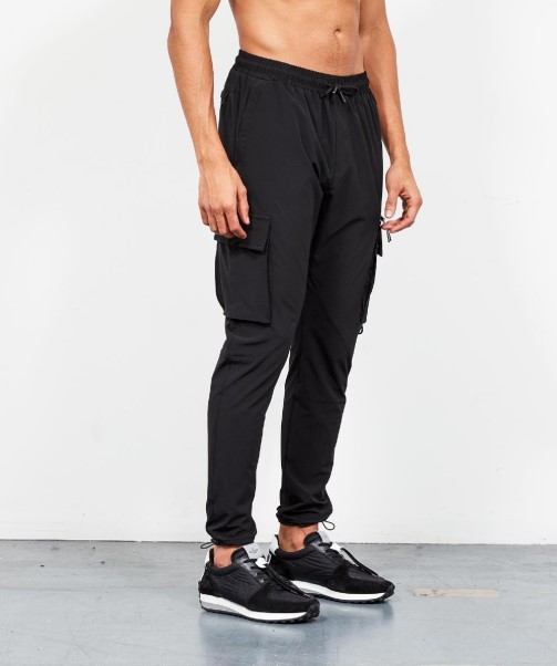 Black Zavetti Canada Blanco Woven Cargo Pant