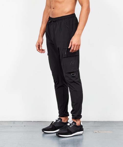 Black Zavetti Canada Blanco Woven Cargo Pant