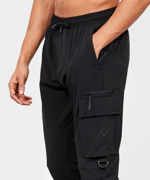 Black Zavetti Canada Blanco Woven Cargo Pant