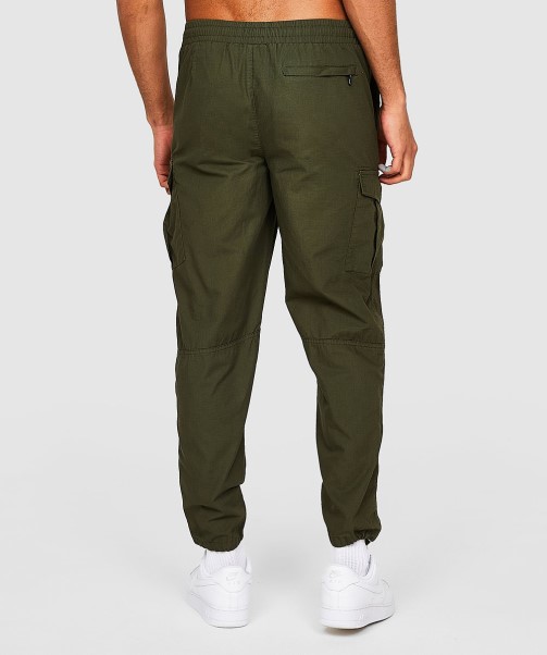Zavetti Canada Jet Black Larno Core Woven Cargo Pant