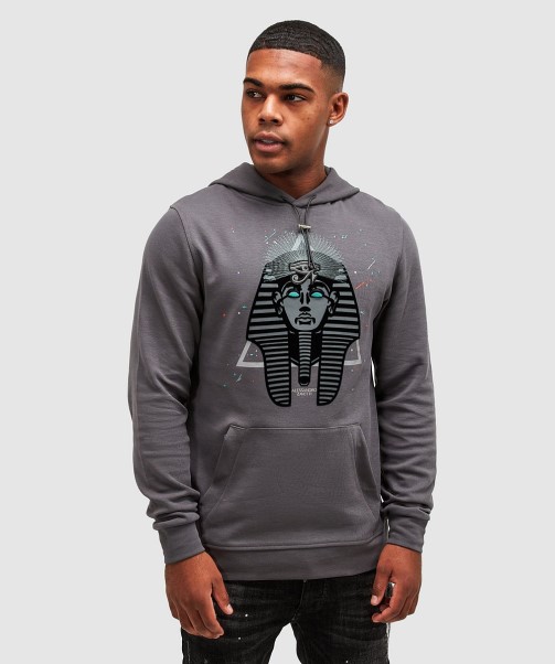 Zavetti Canada Pharaoh Splatter Overhead Hoodie Magnet Grey