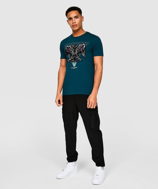 Zavetti Canada Aztec Beam T-Shirt Teal