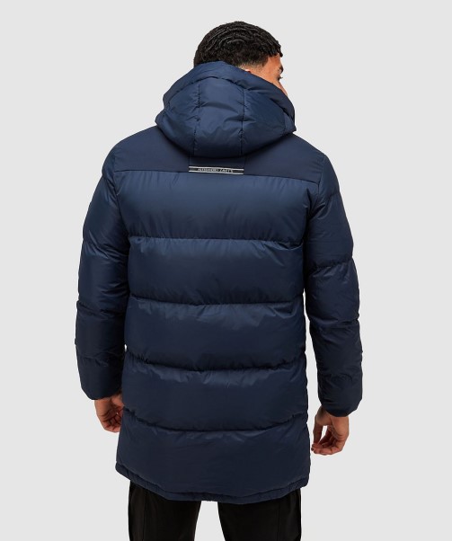 Black Torno Longline Puffer Jacket Zavetti Canada