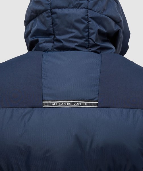 Black Torno Longline Puffer Jacket Zavetti Canada