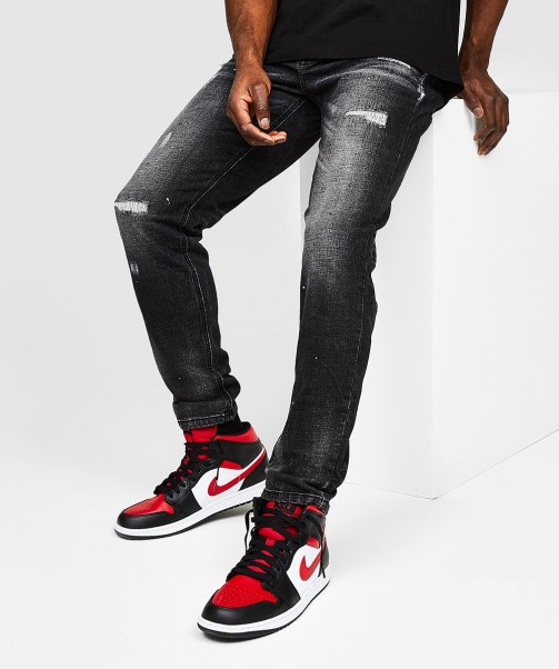 Ettore Loose Fit Jean Black Zavetti Canada