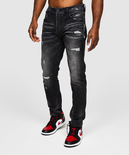 Ettore Loose Fit Jean Black Zavetti Canada