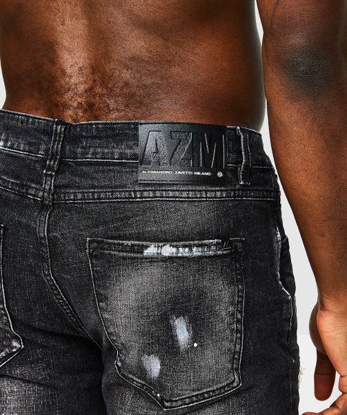 Ettore Loose Fit Jean Black Zavetti Canada