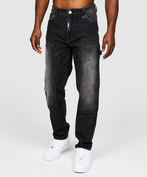 Zavetti Canada Merazzi Black Wash Carpenter Jean Black
