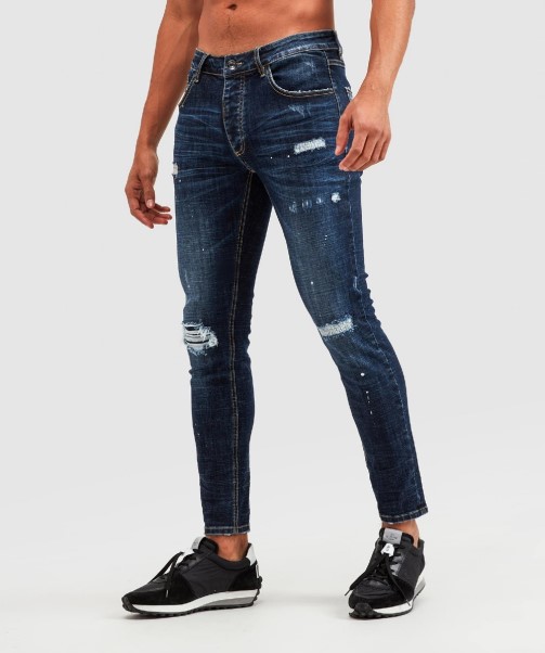 Blue Zavetti Canada Bondini 2.0 Indigo Slim Denim Jean