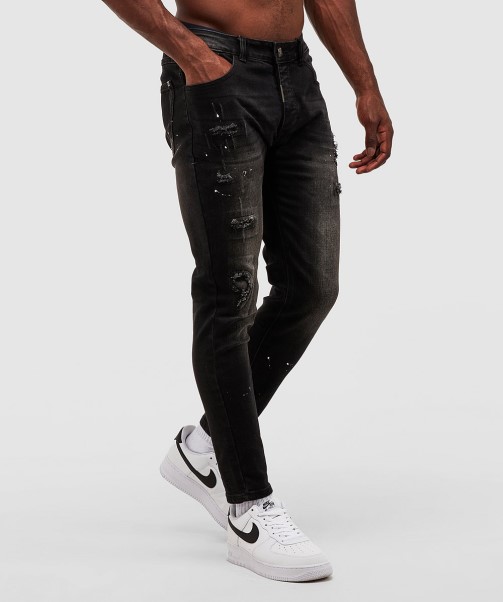Zavetti Canada Apollo 003 Slim Jean Black