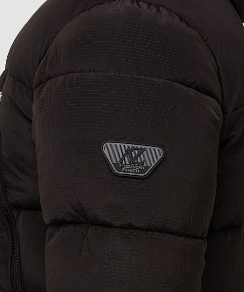 Black Zavetti Canada Minivo Ripstop Puffer Jacket