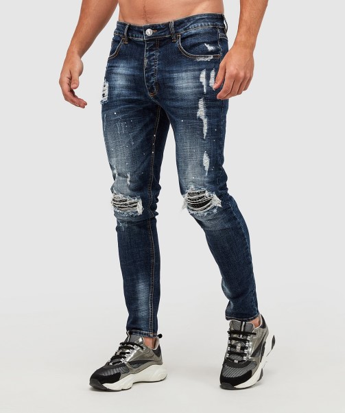 Blue Damiano 2.0 Slim Denim Jean Zavetti Canada
