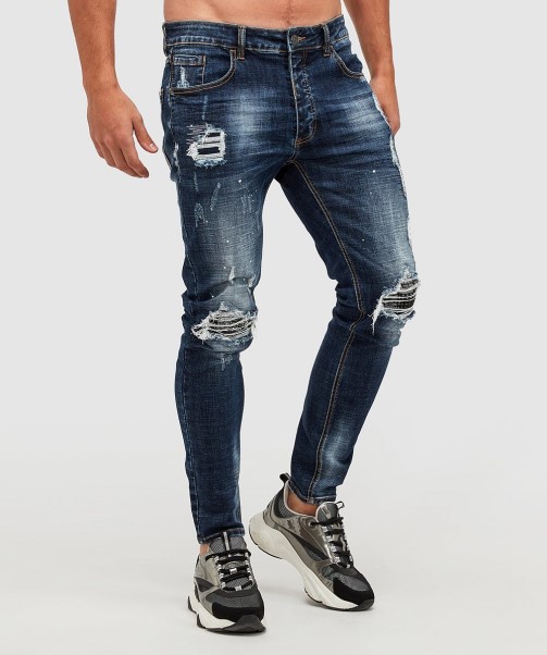 Blue Damiano 2.0 Slim Denim Jean Zavetti Canada