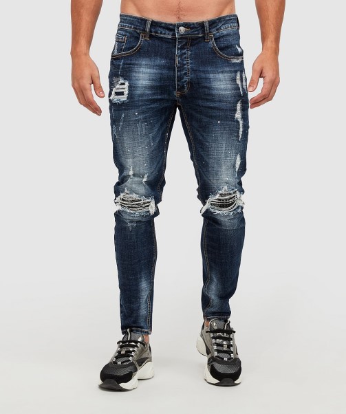 Blue Damiano 2.0 Slim Denim Jean Zavetti Canada
