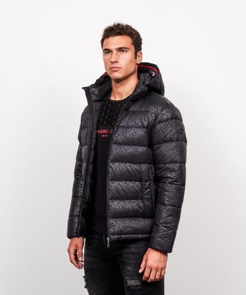 Zavetti Canada Black Tessicci Puffer Jacket