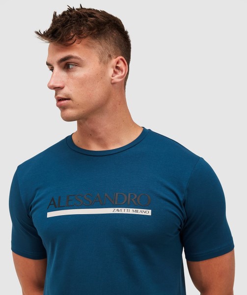 Mersoni 2.0 T-Shirt Petrol Blue Zavetti Canada