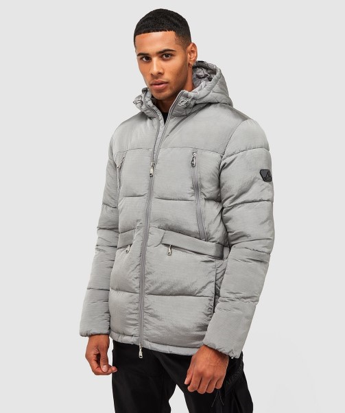 Pebble Grey Zavetti Canada Minivo Ripstop Puffer Jacket