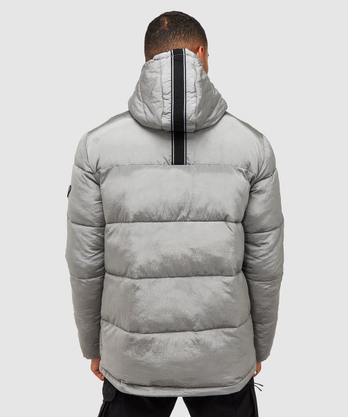Pebble Grey Zavetti Canada Minivo Ripstop Puffer Jacket
