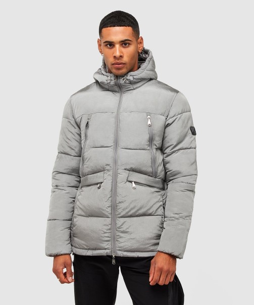Pebble Grey Zavetti Canada Minivo Ripstop Puffer Jacket