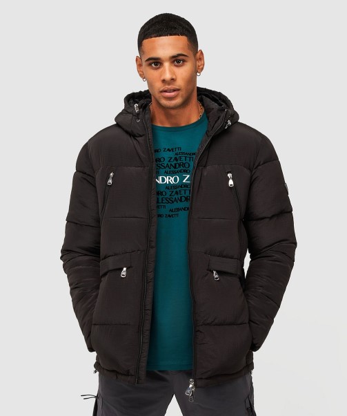 Pebble Grey Zavetti Canada Minivo Ripstop Puffer Jacket