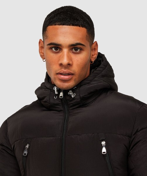 Pebble Grey Zavetti Canada Minivo Ripstop Puffer Jacket