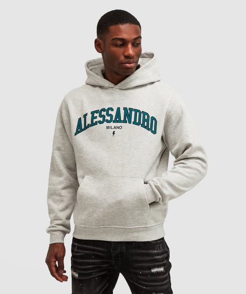 Zavetti Canada Grey Marl Challenger Overhead Hoodie