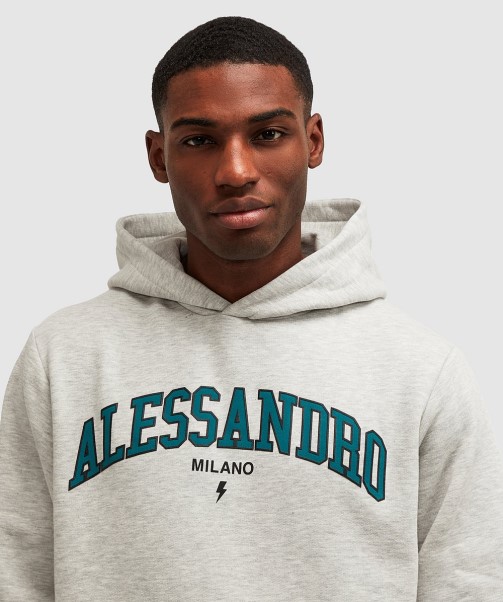 Zavetti Canada Grey Marl Challenger Overhead Hoodie