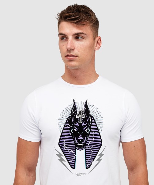 Optic White Zavetti Canada Anubis Lightning T-Shirt
