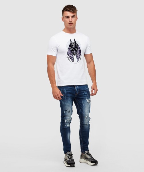 Optic White Zavetti Canada Anubis Lightning T-Shirt