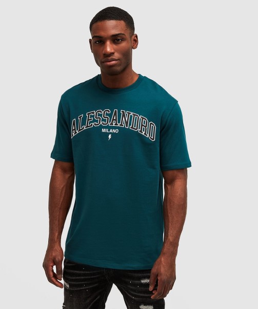 Zavetti Canada Challenger Relaxed T-Shirt Teal