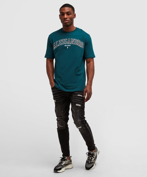 Zavetti Canada Challenger Relaxed T-Shirt Teal