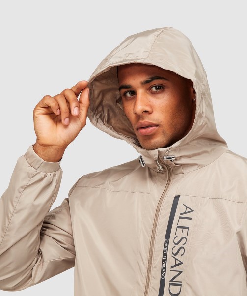 Zavetti Canada Aronio Windrunner Jacket Jet Black