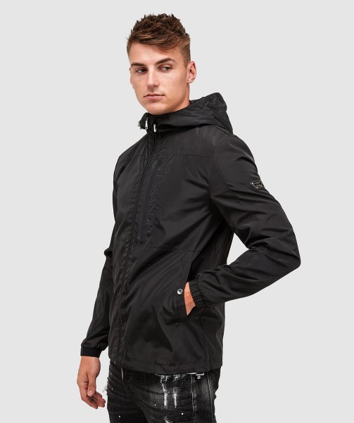 Zavetti Canada Aronio Windrunner Jacket Jet Black