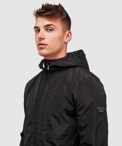 Zavetti Canada Aronio Windrunner Jacket Jet Black