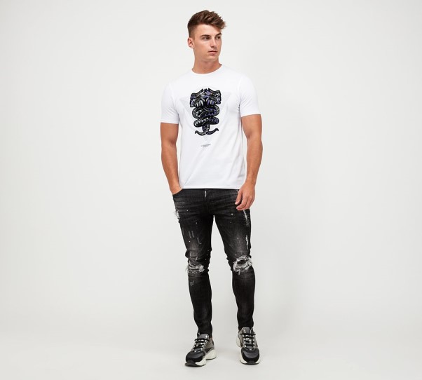 Optic White Zavetti Canada Aztec Viper T-Shirt