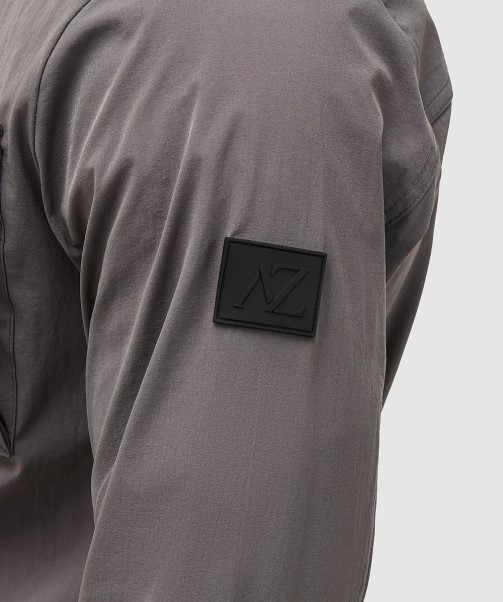 Charcoal Marcello Cargo Overshirt Zavetti Canada