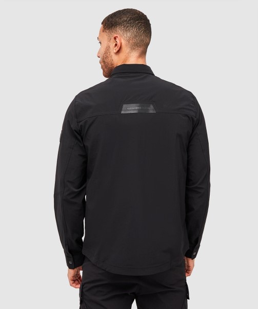 Charcoal Marcello Cargo Overshirt Zavetti Canada