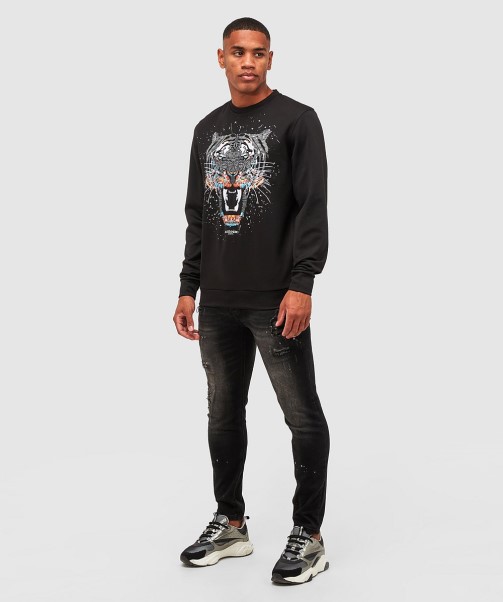 Growler Paint Sweatshirt Jet Black Zavetti Canada