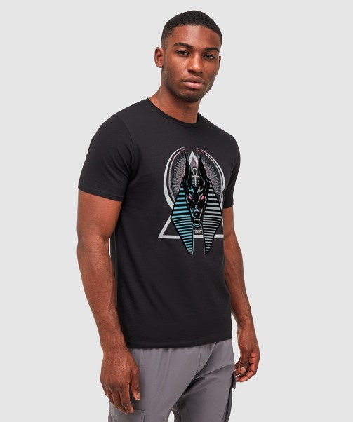 Zavetti Canada Anubis Split T-Shirt Jet Black