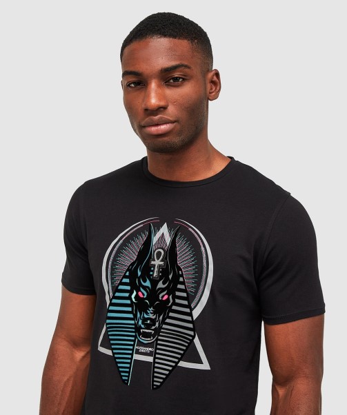 Zavetti Canada Anubis Split T-Shirt Jet Black